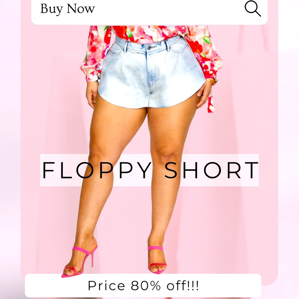 Fashion to Figure Flippy Denim Short